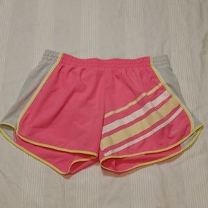 NIKE DRI-FIT RUNNING SHORTS WOMENS L LINED GYM FITNESS